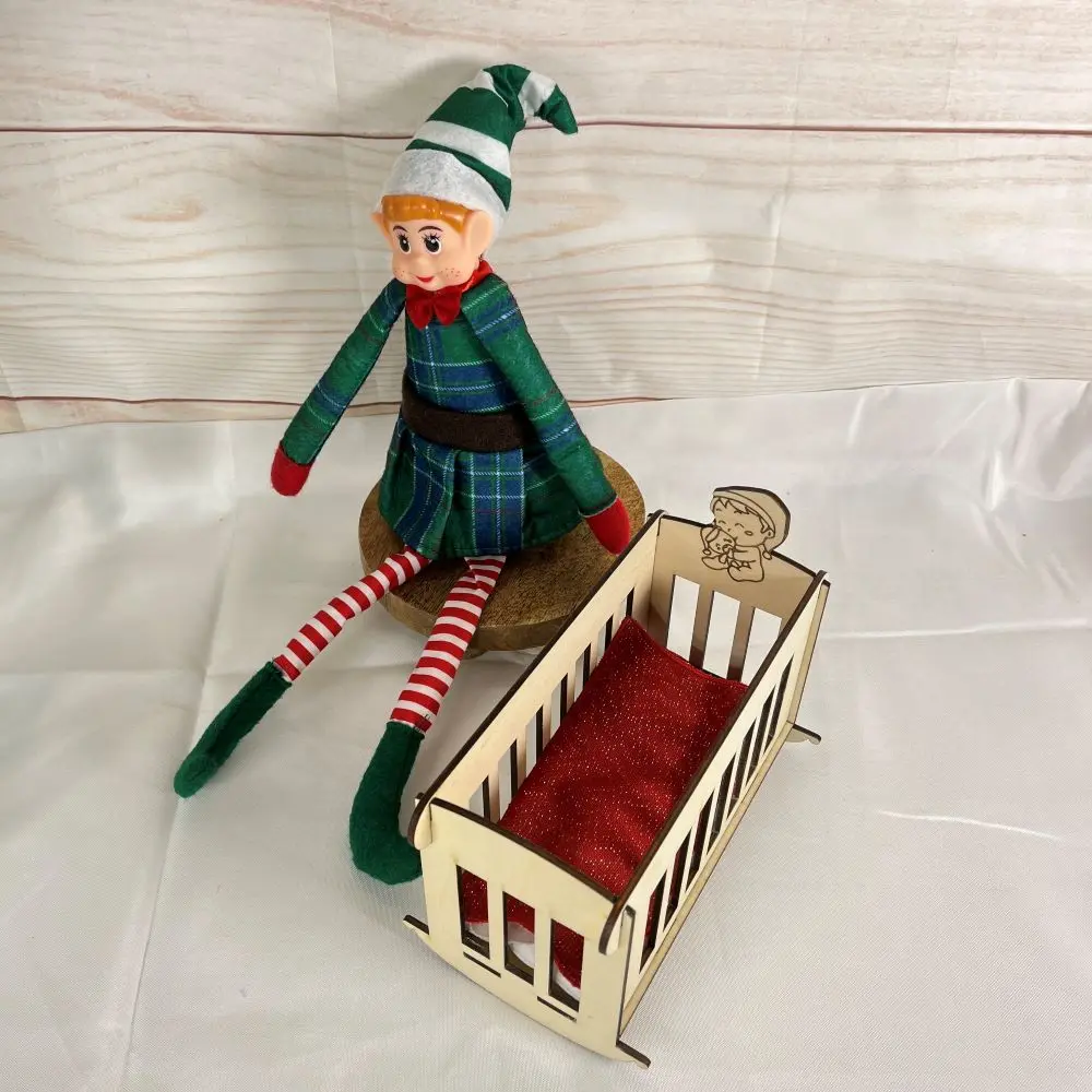 🛏️ Lit en bois des lutins farceurs – Personnalisable avec literie brodée au prénom – Image 3