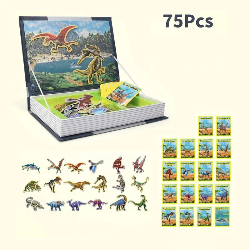 🦖 Puzzle Magnétique Dinosaure | Jeu Éducatif Montessori 🧩 – Image 2