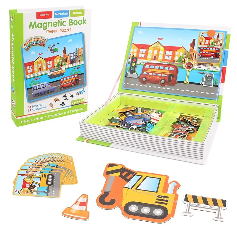 🚗 Puzzle Magnétique Transport | Jeu Éducatif Montessori 🧩🚦