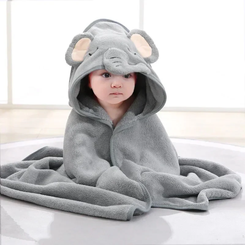 Cape de Bain Bébé - Sortie Bain Confort Absorbante | Les Petiots™ – Image 4