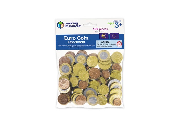 Pièces d’apprentissage – monnaie (100 pièces)