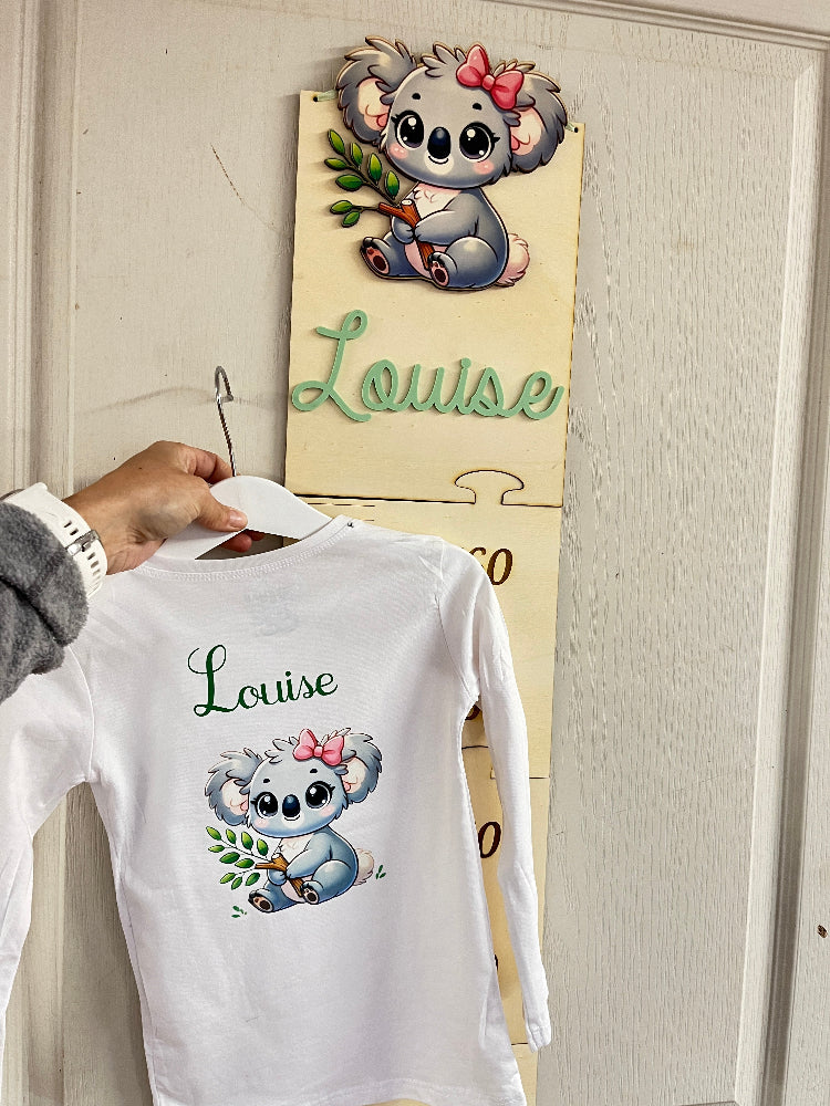 đ Toise en bois personnalisable avec prĂ©nom et animal â De la naissance Ă 10 ans â Image 2